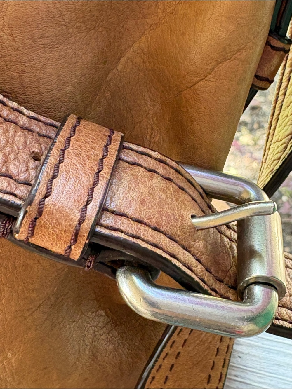 Vintage Fossil Tan Weathered Leather Shoulder Saddle Bag Adjustable Strap w
Key - Picture 6 of 13